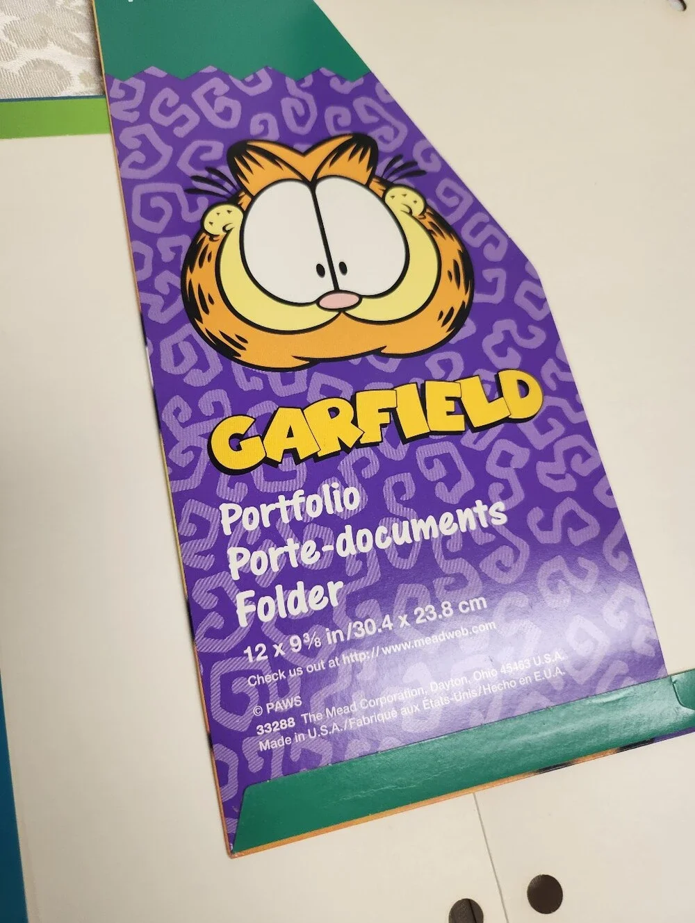 Lot 6 Vintage Garfield the Cat Portfolio Folders
